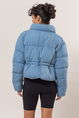 HYFVE Quilted Back Drawstring Puffer Jacket - SAHS