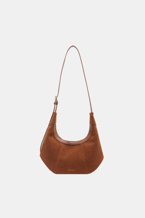 Suede Adjustable Strap Shoulder Bag - SAHS