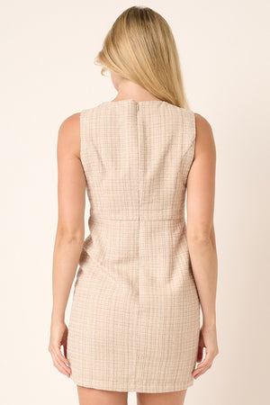 Mittoshop Tweed Sleeveless Mini Dress - SAHS