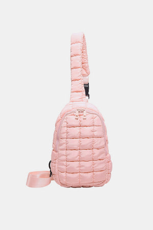 Quilted Nylon Crossbody  Bag - SAHS