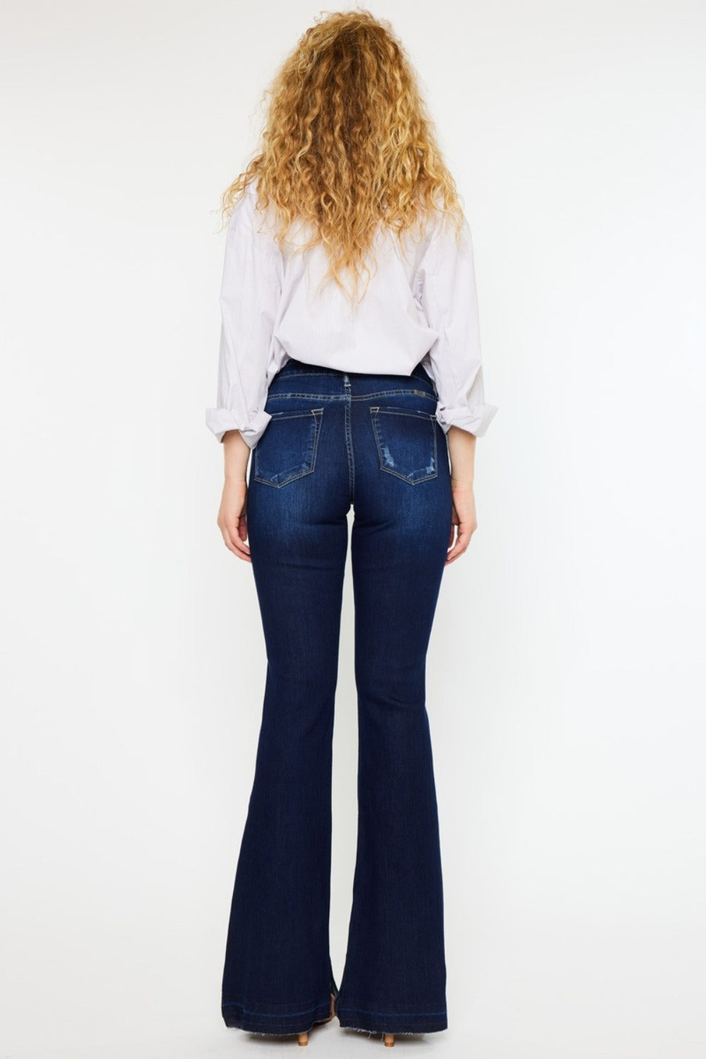 Kancan Mid Rise Slim Flare Jeans - SAHS