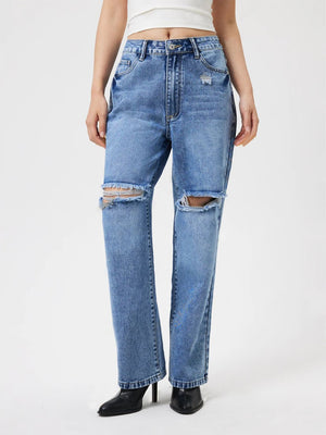 Distressed Jeans with Pockets - SAHS