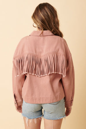 Mittoshop Fringe Detail Cotton Twill Jacket - SAHS