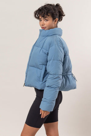 HYFVE Quilted Back Drawstring Puffer Jacket - SAHS