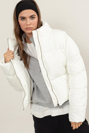 HYFVE Quilted Back Drawstring Puffer Jacket - SAHS