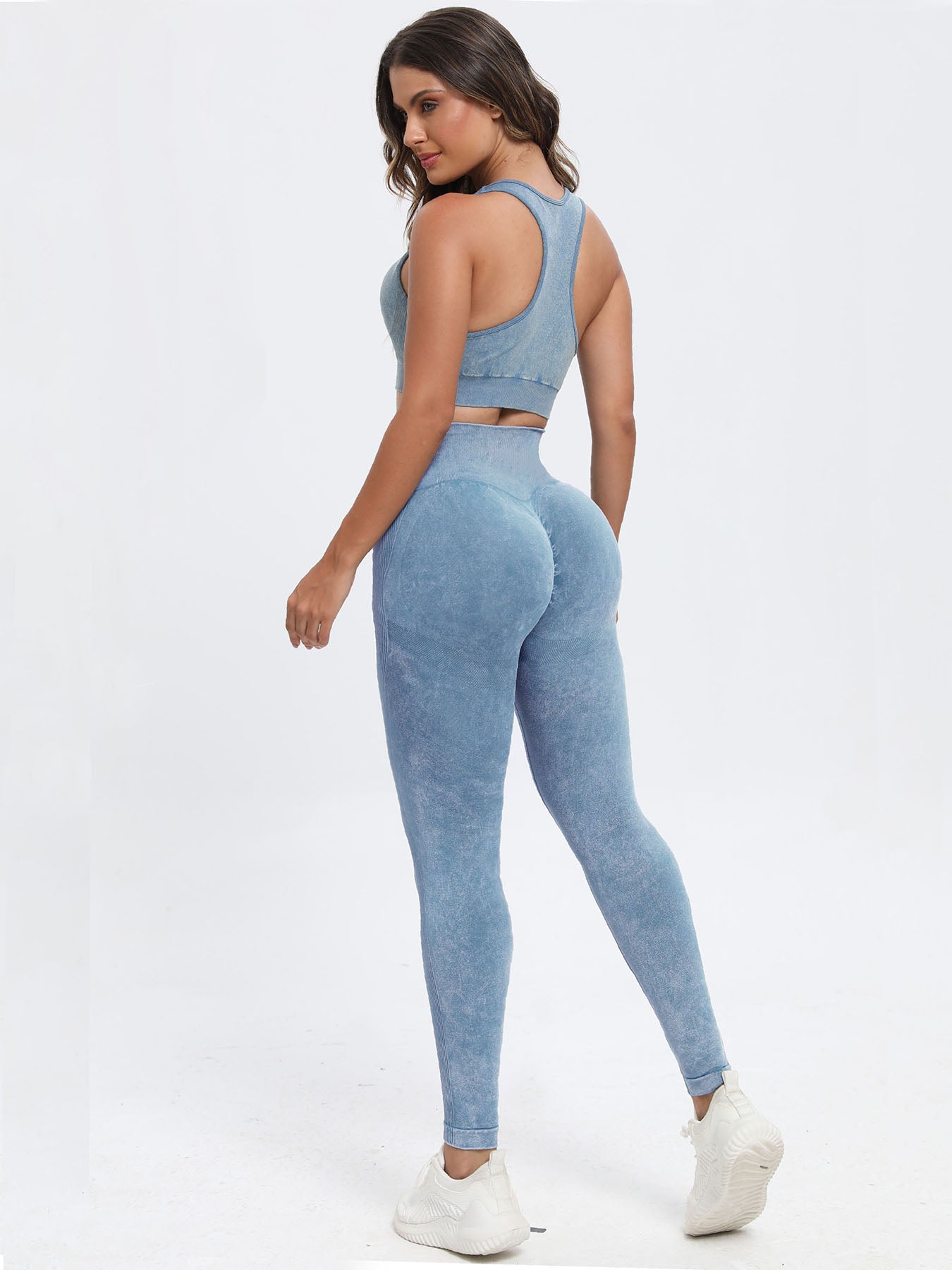 Scoop Neck Wide Strap Top and Pants Active Set - SAHS