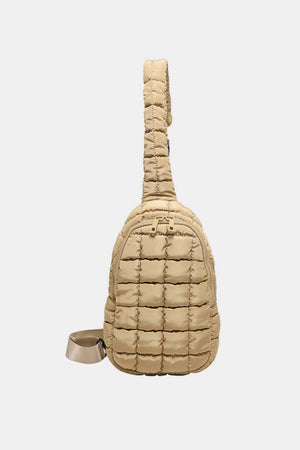 Quilted Nylon Crossbody  Bag - SAHS