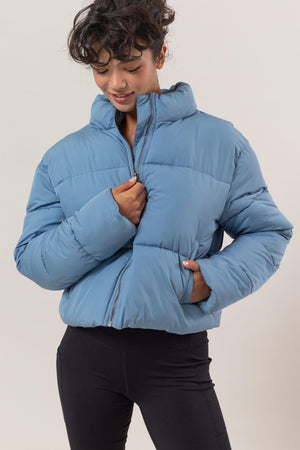 HYFVE Quilted Back Drawstring Puffer Jacket - SAHS